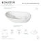 Aqua Eden Freestanding Bathtubs, 54 L, 27.38 W, White, Acrylic VTRS542827 - alternate 2